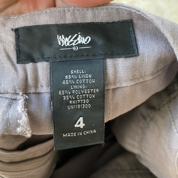 Target Mossimo Supply Taupe Linen ruffle Pencil Skirt - 4 - Picture 7 of 7